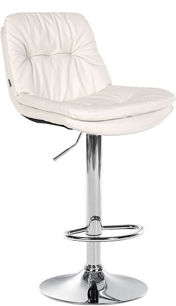 CLP Barhocker Laurel Kunstleder chrom, weiß, 323911