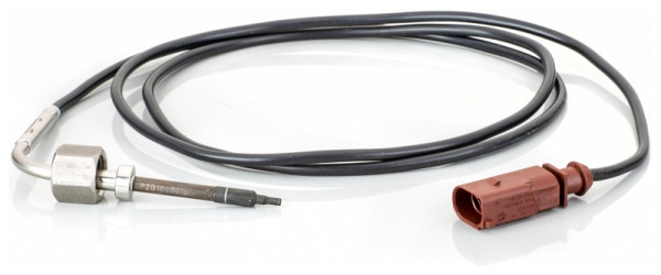 HELLA Sensor, Abgastemperatur, 2-polig, geschraubt, Kabel: 1300mm, 6PT 014 494-551