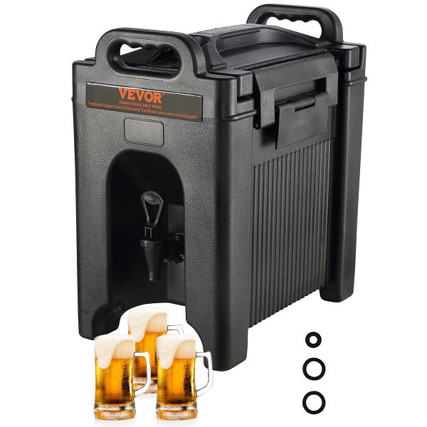 VEVOR Heiß- und Kalt9,5 L, LDPE mit Zapfen für Kaffee, Kalte Milch, Wasser, Saft usw. Isolierkanne 1-2 Personen, YLHLQQFX25GAUQGS8V0