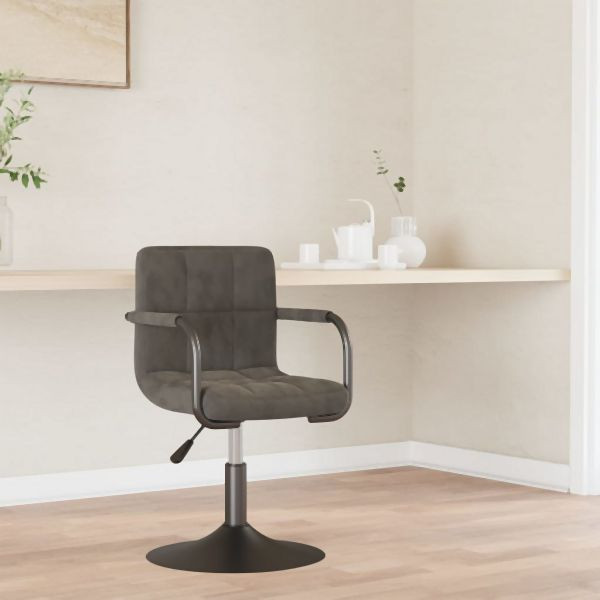 vidaXL Esszimmerstuhl Dunkelgrau Samt, elegant, 3087942