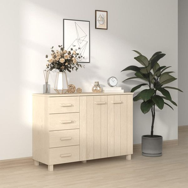 vidaXL Sideboard HAMAR Honigbraun 113x40x80 cm Massivholz Kiefer, 340444