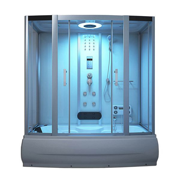 HOME DELUXE Dampfdusche DIAMOND BIG - Weiß, 1112, 4260255474551