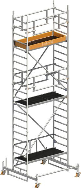 Layher Gerüst Zifa P2 SAFETY PLUS mit Doppelgeländer, Max. Plattformhöhe: 4,76 m, 1426215