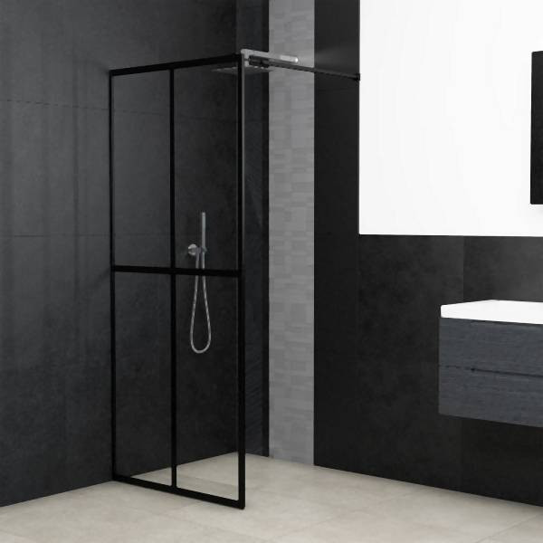 vidaXL Duschwand für Walk-in Dusche Klares Sicherheitsglas 80x195 cm, 145679
