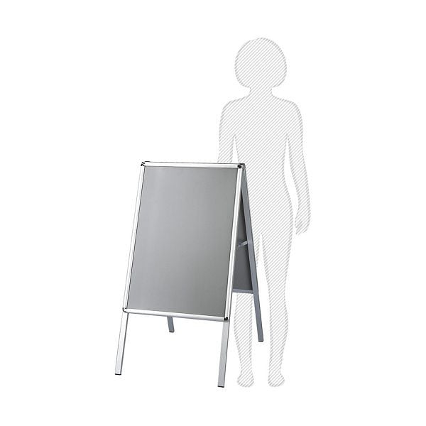 VKF Renzel Kundenstopper / Posterständer / Plakataufsteller, 25 mm Profil, Rondo DIN A1, 50.0057.1
