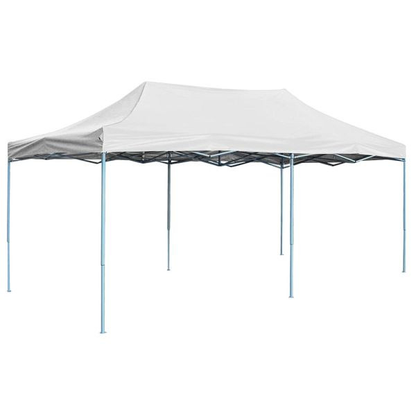 vidaXL Profi-Partyzelt Faltbar 3 x 6 m Stahl Weiß, 48864