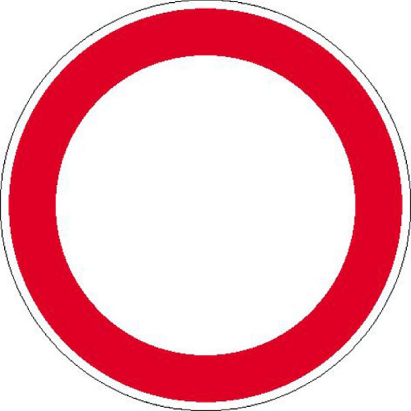 Stein HGS Hinweisschild zur Betriebskennzeichnung, Verbot für Fahrzeuge aller Art, 100 mm / Folie, selbstklebend, 21.1212