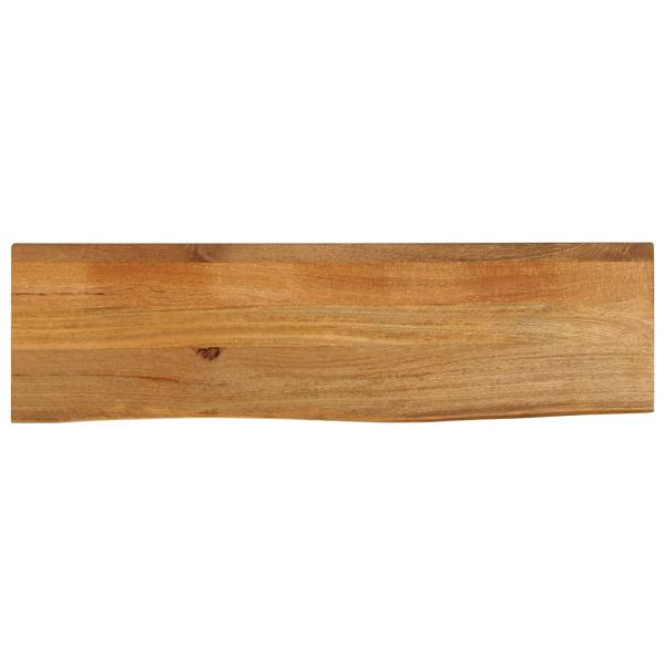 vidaXL Tischplatte mit Baumkante 120x30x3,8 cm Massivholz Mango, 370578