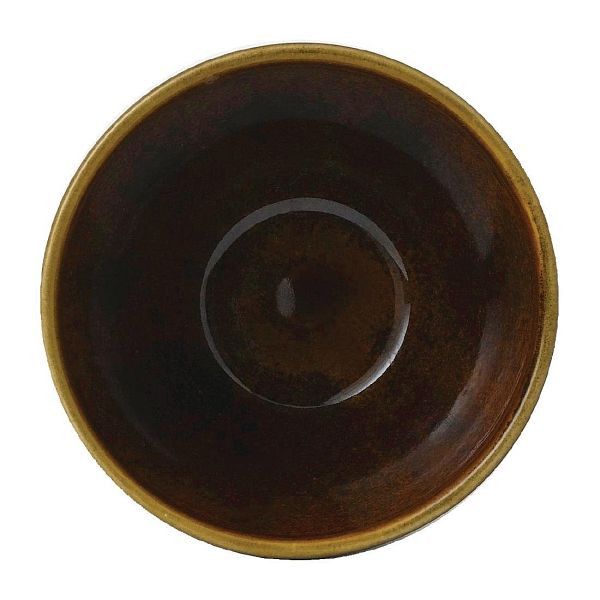 Churchill Nourish Black Onyx Zweifarbige Kontur-Schüsseln, tiefe Schalen, 227 ml, (12 Stück), FD817