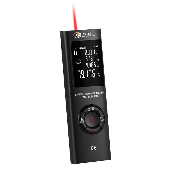 PCE Instruments Entfernungsmesser, Messbereich 0,05 bis 40 m, PCE-LDM 40N