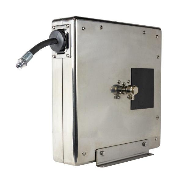 Rapid Automatischer Schlauchaufroller, geschlossen, Edelstahl, 20 m, DN 06, 09 121