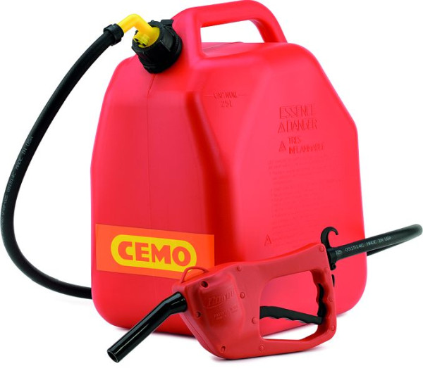 Cemo Benzinkanister 25 l mit Zapfpistolenpumpe, 11367, 4052886388068