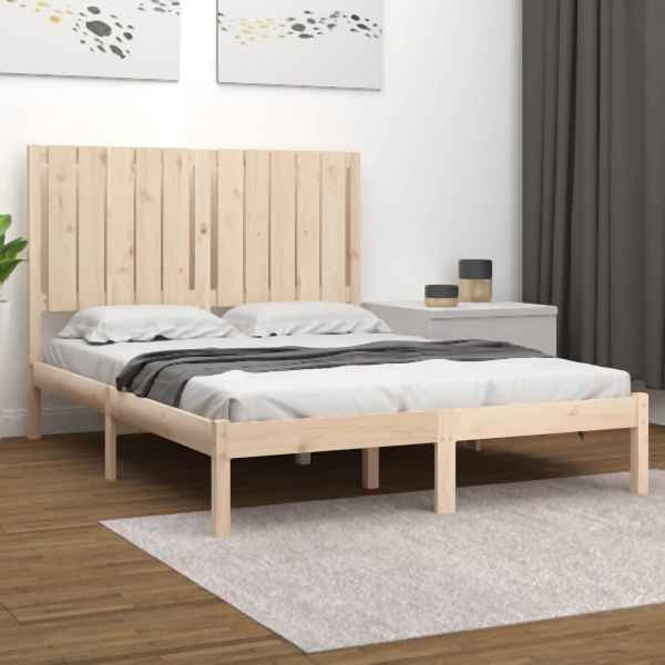 vidaXL Massivholzbett Kiefer 120x200 cm, 3104408, 8720287031581
