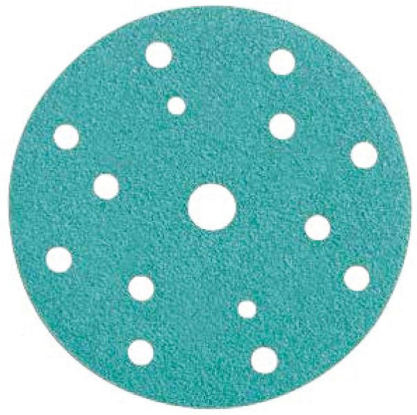 SAM Schleifpapier "Green" Ø150mm - 15 Löcher P150, VE: 100 Stück, RA150070150
