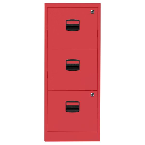 Bisley Home Hängeregistraturschrank PFA, 3 HR-Schubladen, 670 kardinalrot, PFA3F670