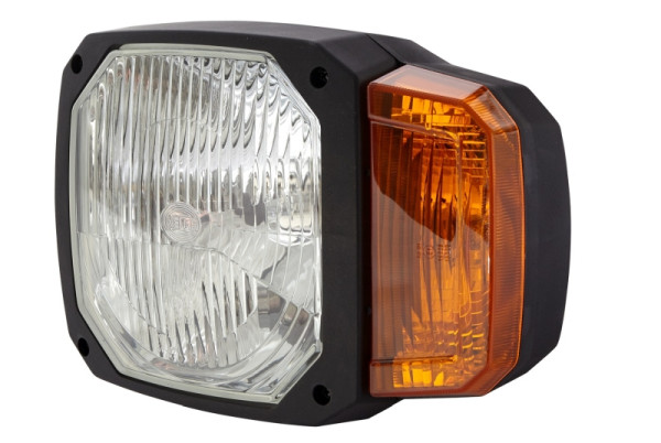 HELLA Hauptscheinwerfer, 12V, Einbau, ECE/E9 16338/AIS-012, Lichtscheibenfarbe: gelb, Stecker: DEUTSCH, links, 1EA 328 450-011