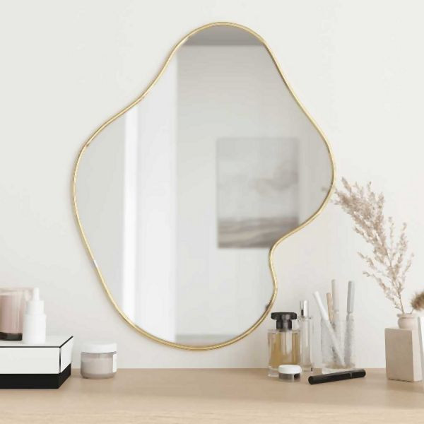 vidaXL Wandspiegel Golden 60x50 cm Abmessung, 348272, 8720287166696