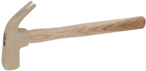 KS Tools BRONZEplus Klauenhammer 300 g, mit Hickorystiel, 963.2150