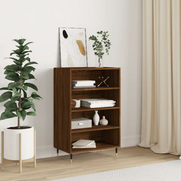 vidaXL Highboard Braun Eichen-Optik 57x35x90 cm Holzwerkstoff, 827227