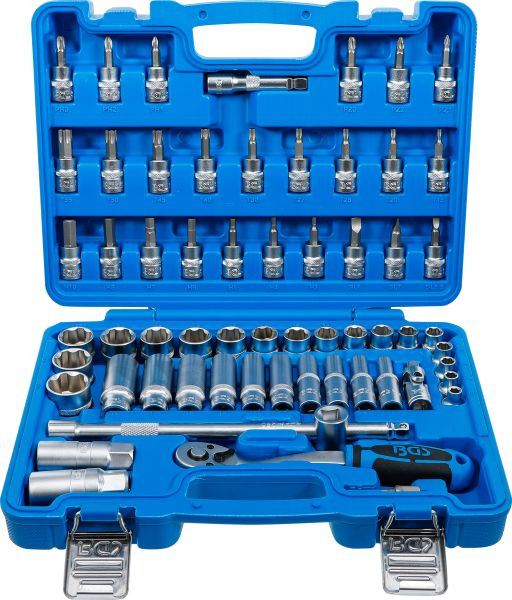 BGS Steckschlüssel-Satz, Antrieb 10 mm (3/8"), 61-teilig, 2229