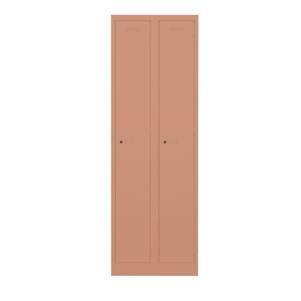 Bisley Garderobenschrank Primary Locker, 2 Abteile, 658 coral, PL3050D1658