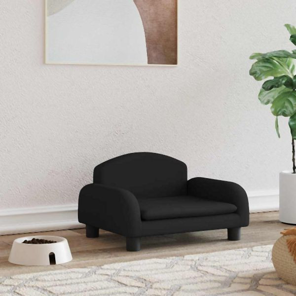 vidaXL Hundebett Schwarz 50x40x30 cm Abmessung Stoff, 171975