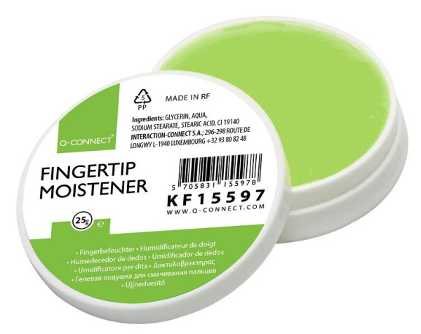 Q-Connect Fingeranfeuchter Fingertip - 20 ml, weiß, VE: 0,025 kg, KF15597