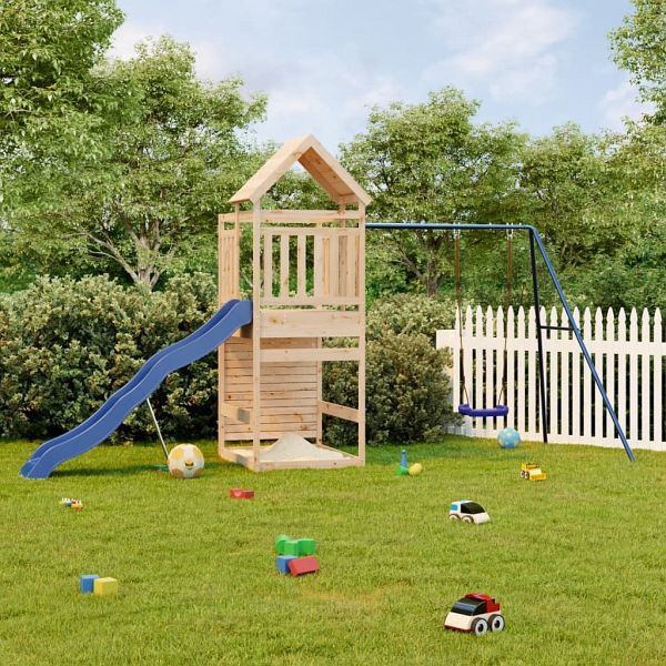 vidaXL Spielturm Massivholz Kiefer, Top-Qualität, 3156985