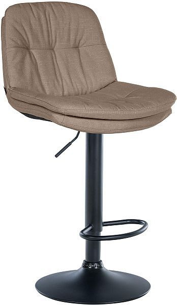 CLP Barhocker Laurel Stoff schwarz, taupe, 323940, 4255716316648