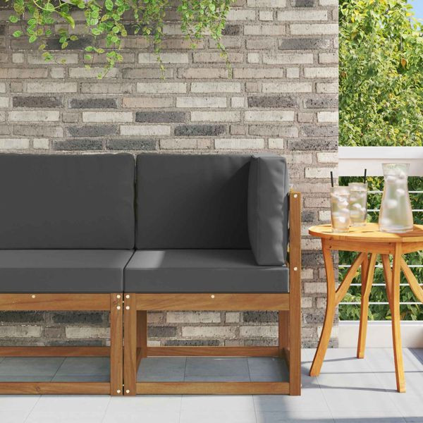 vidaXL Outdoor Ecksofa Massivholz Akazie Natur, 900466