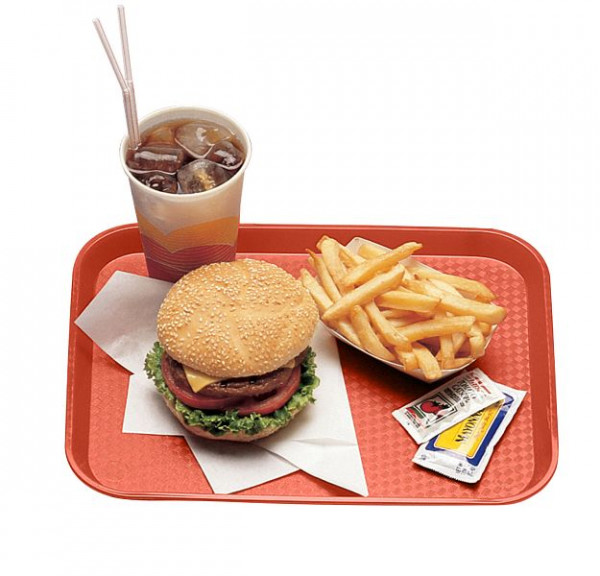 Cambro Tablett Fast Food 35 x 45 cm Rot, VE: 12 Stück, 1418FF163