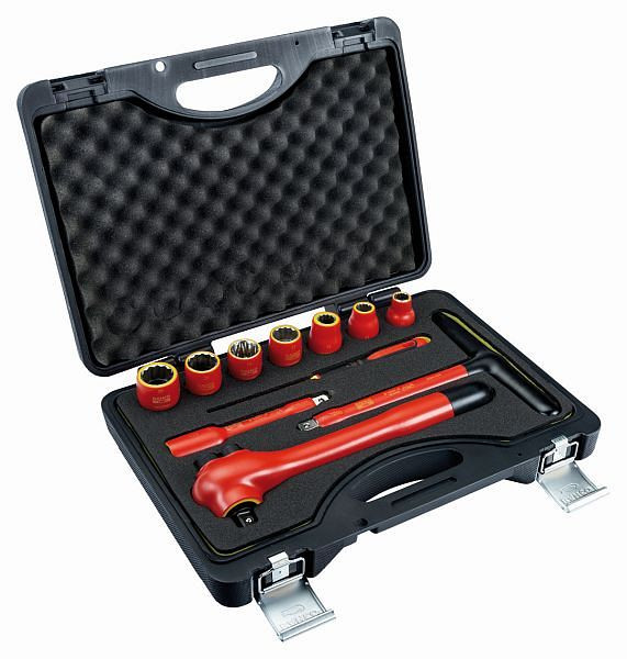 Bahco Isolierter Werkzeugsatz, 1/2", 11-teilig, stoßfester Koffer, 7811DMV