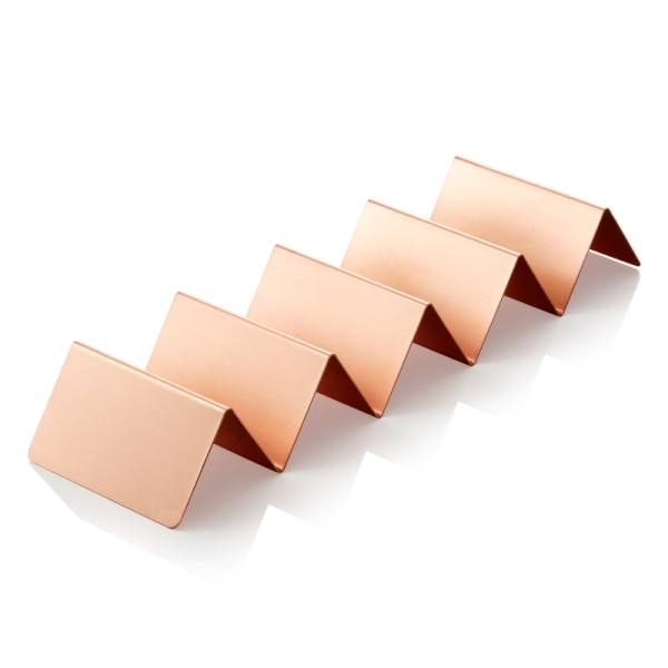 WAS Snackpresenter mit 4 Ablagen, 35 x 10 x 5 cm, kupferfarben, Edelstahl, 1666205
