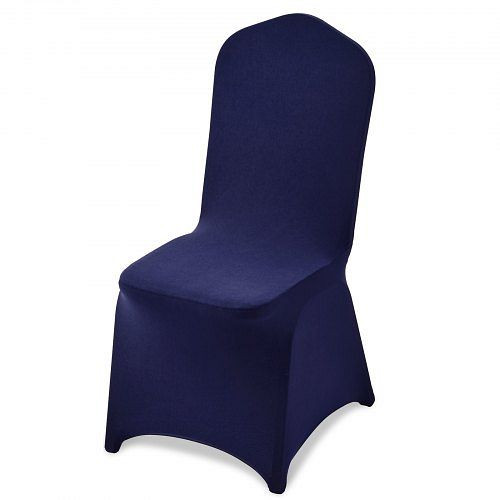 VEVOR Stuhlhussen 50 Stk. Polyester-Spandex, waschbar für Hochzeiten, Bankette, Restaurant (51x45x95 cm) Marineblau, YTHJL50PCSZK7L9H7001V0