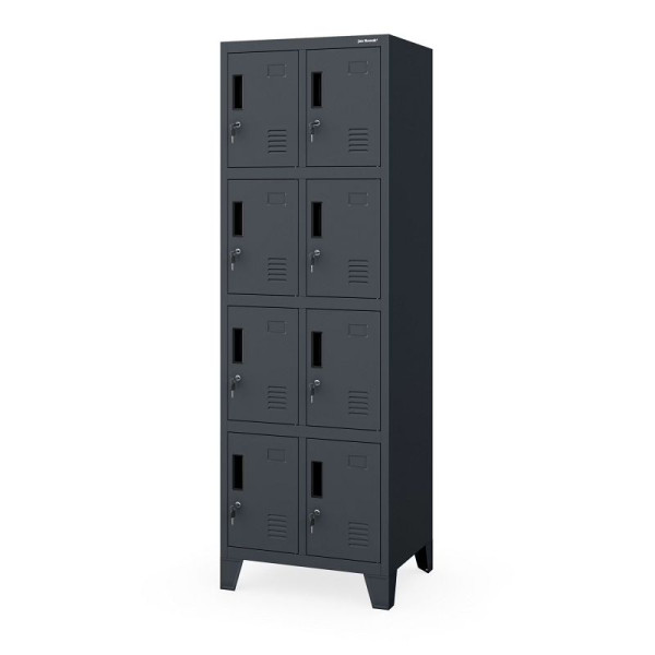 Jan Nowak Doppel-Schließfachschrank ROBERT 2 Plus 559 x 1720 x 450 mm, Anthrazit, 2123