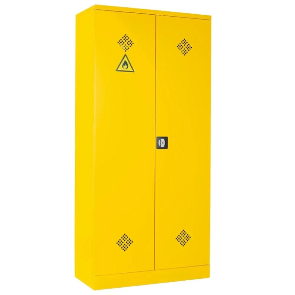 Lüllmann Umweltschrank, 2 Türen, 4 Wannenböden, 1950 x 916 x 422 mm, rapsgelb, 566257