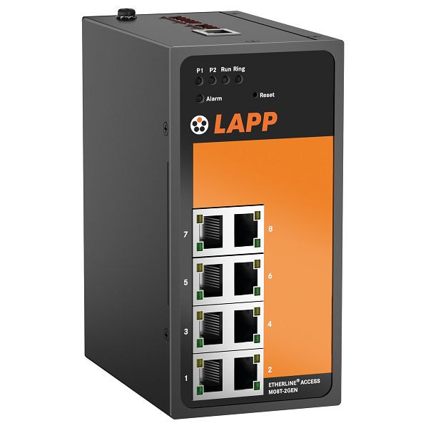 LAPP Managed Switch ETHERLINE® Access M08T-2GEN, 21700126
