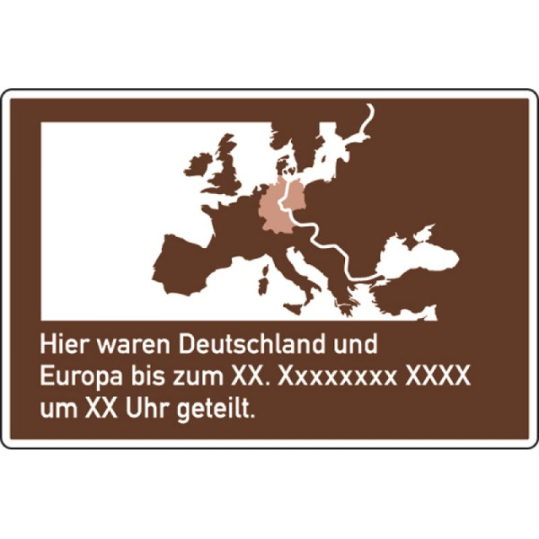 Stein HGS Erinnerungstafel gemäß 'Brocken-Erklärung' Nr. 386.3-50, 2400 x 1600 mm, RA2, 386.3-50-222