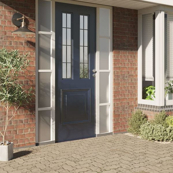 vidaXL Fensterfolien 5 Stück Statisch Matt Transparent Grau PVC, 3208944