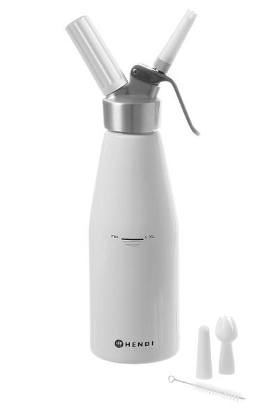 Hendi Sahnespender Kitchen Line, weiß, 0,95 L, ØxH: 95x320 mm, 588376