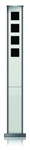 TCS Kommunikationssäule, unbestückt für 4 AMI-Module, freistehend 1,30 m Höhe, K34AP