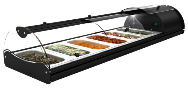 Neumärker Buffet-Kühlvitrine Self-Service Tapas 6 Mit Frontklappen zur Selbstbedienung, 05-70565