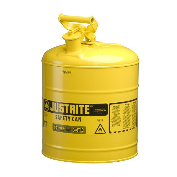 Justrite Sicherheitsbehälter Typ I 1001, 42.9cm x 42.9cm, Gelb, JCN7150200