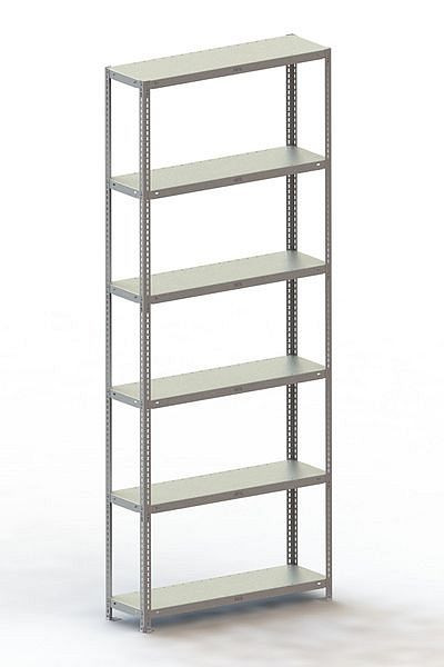Meta Schraubregal FIX 100 GR 2500x1000x300 mm, verzinkt, Bodenanzahl: 6, 2002306