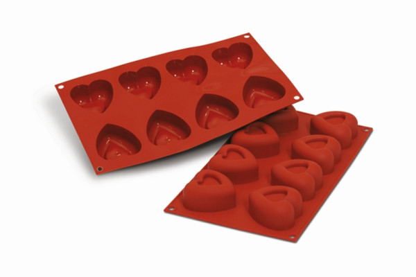 Schneider Silikonbackform Herz "Passion", Ø 64 x 62 mm, Höhe 32 mm, 115092