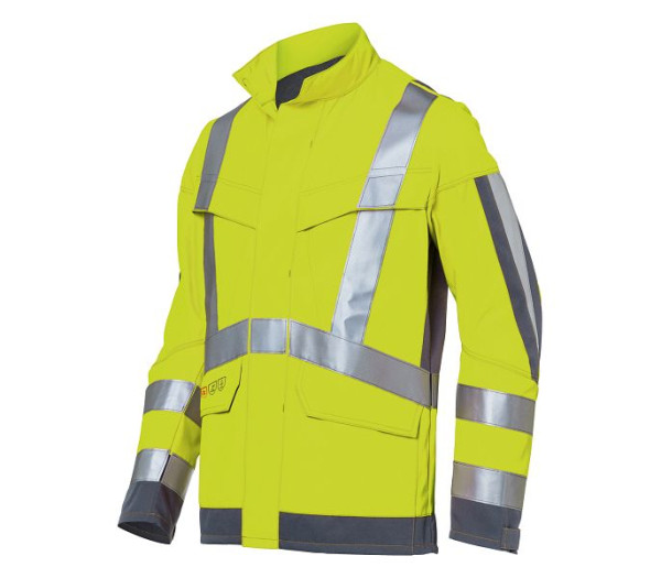 Kübler PROTECTIQ HIGH VIS Jacke arc2 PSA 3, Farbe: warngelb/anthrazit, Größe: 94, 1394 8420-3497-94