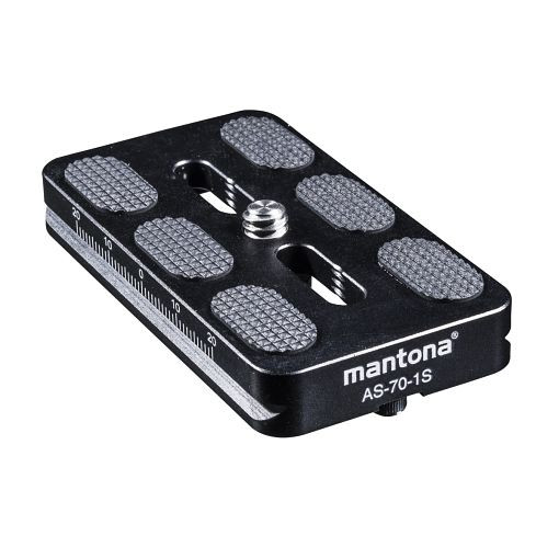 Mantona AS-70-1S Schnellwechselplatte 70 mm, 1021463