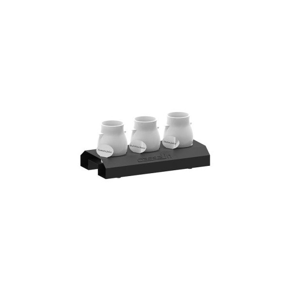 Casselin Saucenregal 1, Schwarzer, epoxidbeschichteter Stahl, CSAS1