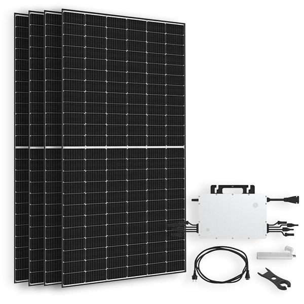 Offgridtec Solar-Direct 1800W HMS-1600 Solaranlage Bifazial Hausnetz-Einspeisung - 15m HMS-Anschlusskabel - DTU-Lite-S, 4-01-018455-005