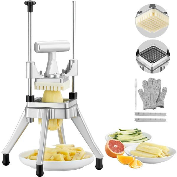 VEVOR Frittiermaschine 3/8 Zoll, Kartoffelschneider, Pommes-Schneidemaschine, zum Schneiden von Gemüse / Obst / Gurken / Kartoffeln, ZT38INCH420J2LKZUV0